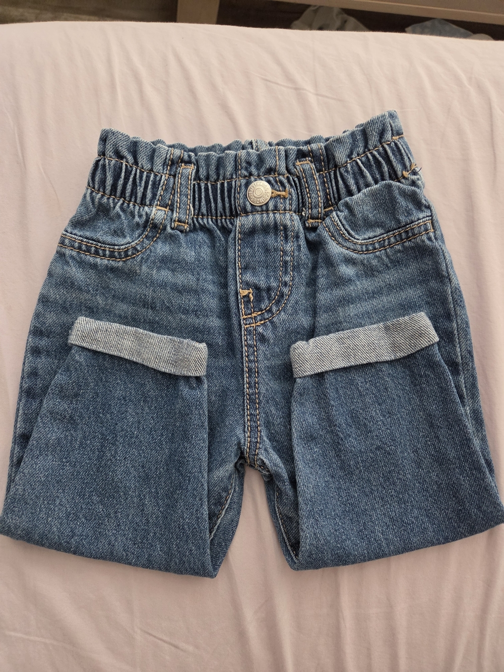 Levis Denim Cargo Shorts for Baby - Blue 9m